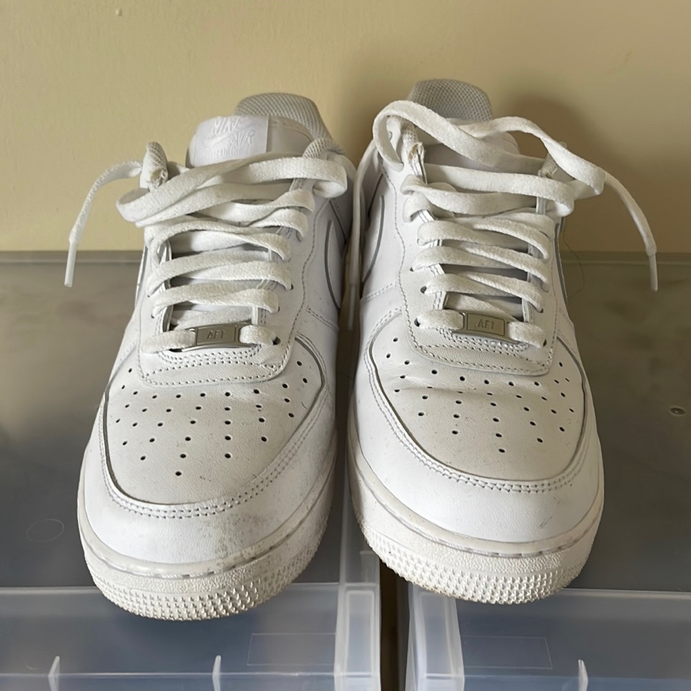 Size 10.5 white Nike Air Force 1